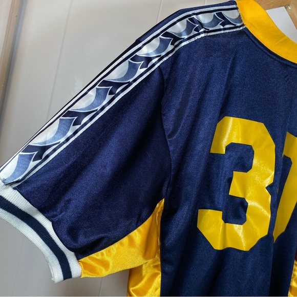 Vintage Diadora Lexington SC USA Yellow Blue 30 Jersey Retro Soccer Football - Picture 12 of 16